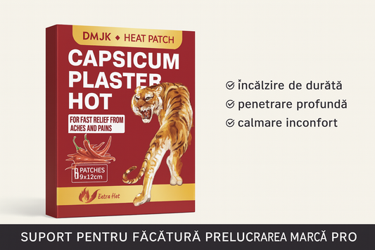 Plasturi Încălzitori Naturali pentru Dureri Musculare, Articulare și de Spate